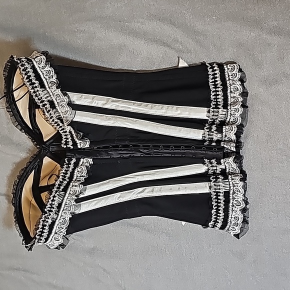 Trasgy Lingerie Corset black and white maid costume - Picture 2 of 7